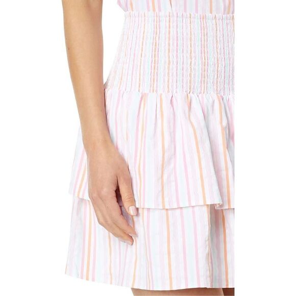 Vineyard Vines Vineyard Vines Harbor Smocked Skirt (Neon Rosa) NEW - Picture 2 of 8